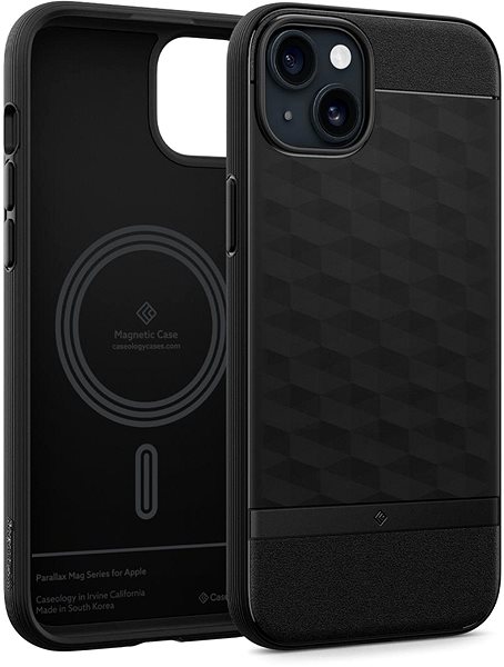 Kryt na mobil Spigen Caseology Parallax MagSafe Matte Black iPhone 15 ...