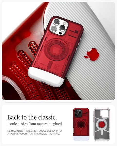 Handyhülle Spigen Classic C1 MagSafe Ruby iPhone 16 Pro ...
