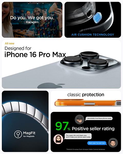 Handyhülle Spigen Classic C1 MagSafe Mandarine iPhone 16 Pro Max ...