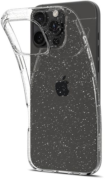 Telefon tok Spigen Liquid Crystal Glitter Crystal Quartz iPhone 16 Pro tok ...