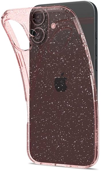 Handyhülle Spigen Liquid Crystal Glitter Rose Quartz iPhone 16 ...