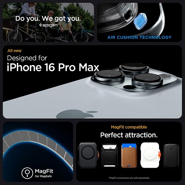 Telefon tok Spigen Rugged Armor iPhone 16 Pro Max szürke MagSafe tok ...