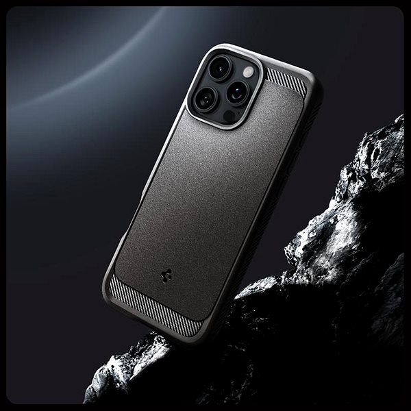 Telefon tok Spigen Rugged Armor iPhone 16 Pro Max szürke MagSafe tok ...
