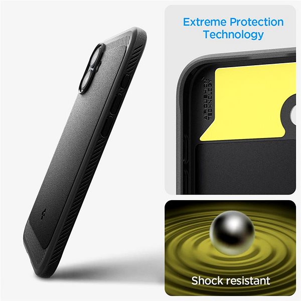 Handyhülle Spigen Rugged Armor MagSafe Matte Black iPhone 16 ...