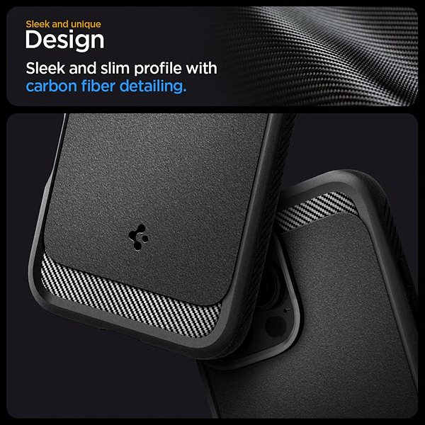 Kryt na mobil Spigen Rugged Armor MagSafe Matte Black iPhone 16 Pro Max ...