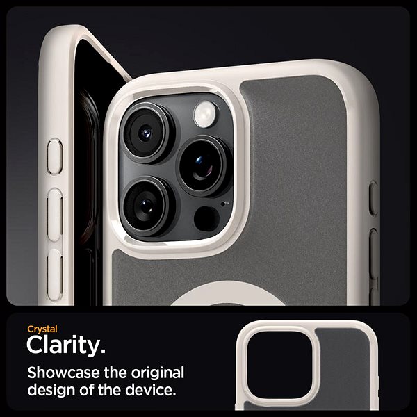 Handyhülle Spigen Ultra Hybrid MagSafe Frost Natural Titanium iPhone 16 Pro ...