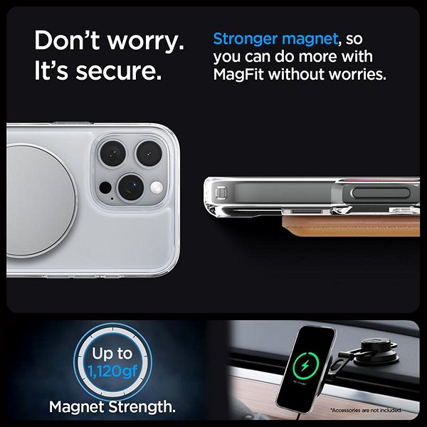 Handyhülle Spigen Ultra Hybrid S MagSafe Crystal Clear iPhone 16 Pro ...