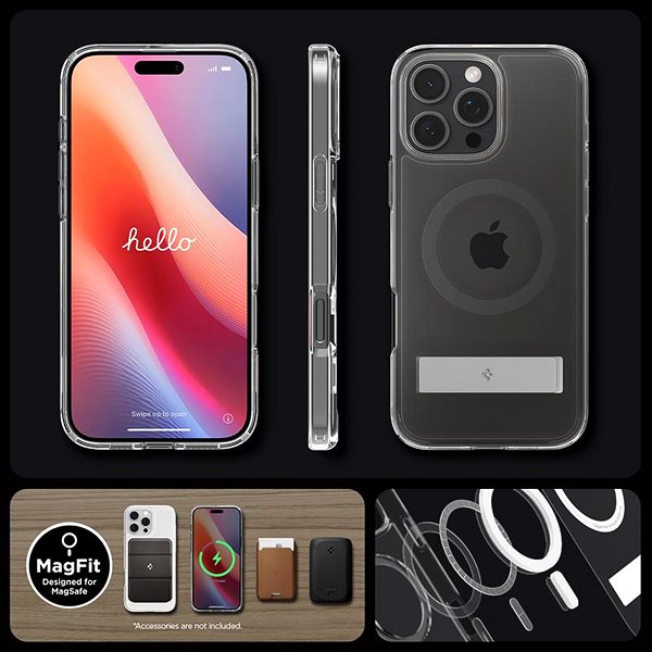 Handyhülle Spigen Ultra Hybrid S MagSafe Graphite iPhone 16 Pro ...