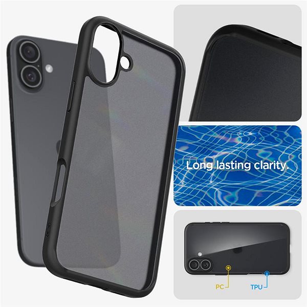 Handyhülle Spigen Ultra Hybrid Frost Black iPhone 16 ...