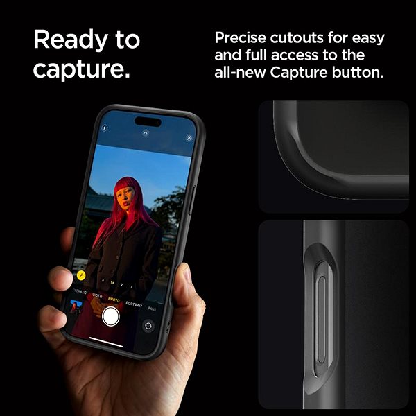 Handyhülle Spigen Ultra Hybrid Frost Black iPhone 16 Pro ...