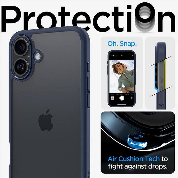 Handyhülle Spigen Ultra Hybrid Navy Blue iPhone 16 ...
