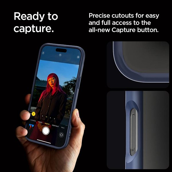 Telefon tok Spigen Ultra Hybrid Navy Blue iPhone 16 Pro tok ...