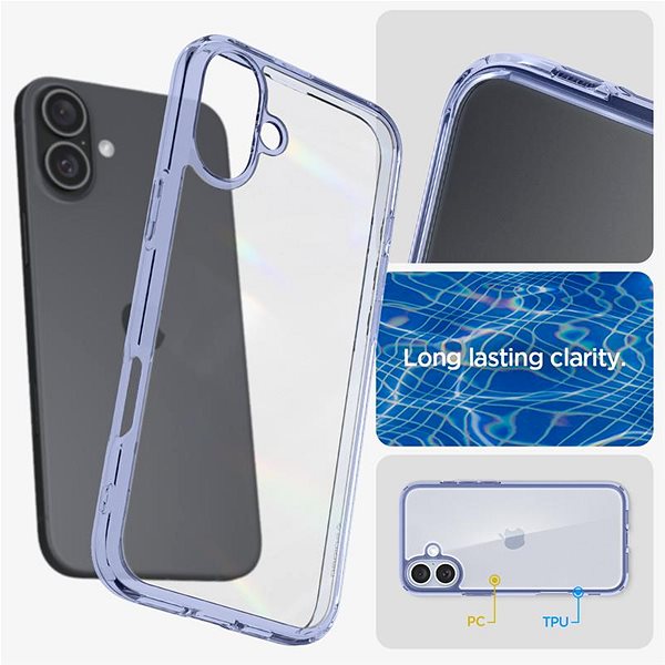Handyhülle Spigen Ultra Hybrid Sky Crystal iPhone 16 ...