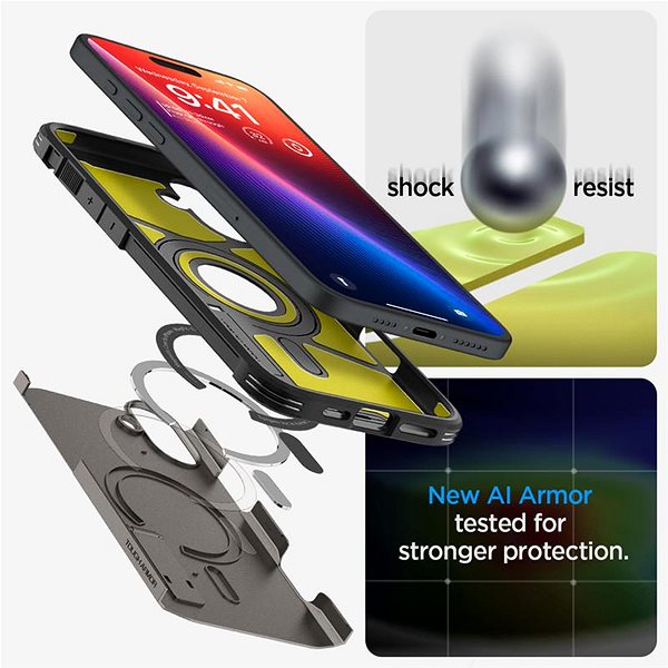 Handyhülle Spigen Tough Armor MagSafe Frost Black iPhone 16 ...