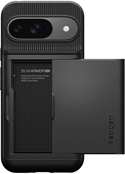 Handyhülle Spigen Slim Armor CS Black Google Pixel 9 Pro/Pixel 9 ...