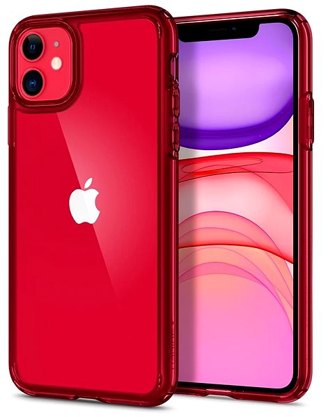 Kryt na mobil Spigen Ultra Hybrid Red iPhone 11 ...