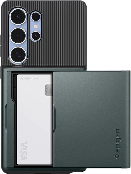 Handyhülle Spigen Slim Armor CS Abyss Green Samsung Galaxy S 2025 Ultra ...