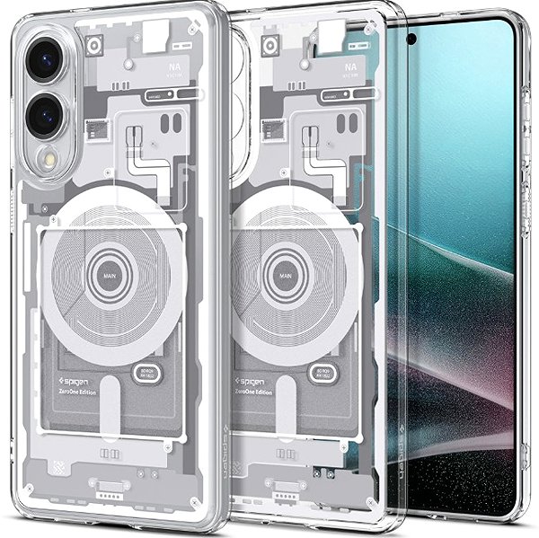 Handyhülle Spigen Ultra Hybrid MagSafe Zero One White Samsung Galaxy S25 Edge ...
