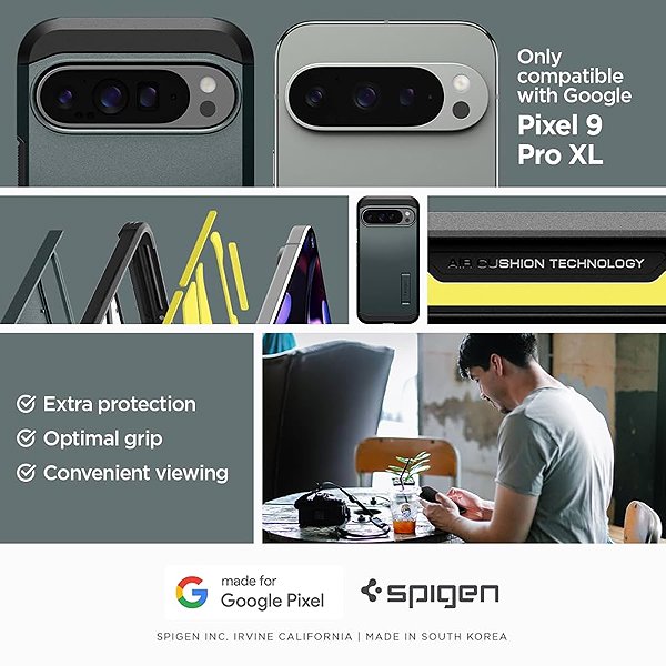 Telefon tok Spigen Tough Armor MagSafe Abyss Green - Google Pixel 10 Pro XL ...