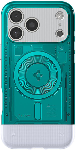 Telefon tok Spigen Classic C1 MagSafe Bondi Blue iPhone 17 Pro tok ...