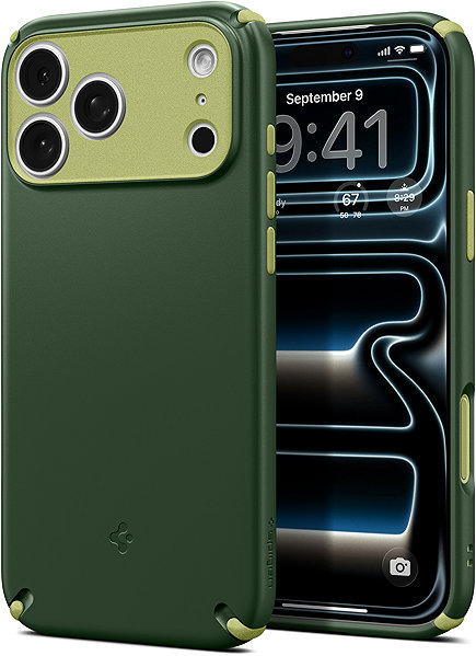 Telefon tok Spigen Nano Pop Hybrid Avo Green iPhone 17 Pro MagSafe tok ...