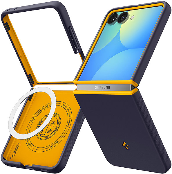 Telefon tok Spigen Nano Pop Blueberry Navy Samsung Galaxy Z Flip 8 MagSafe tok ...
