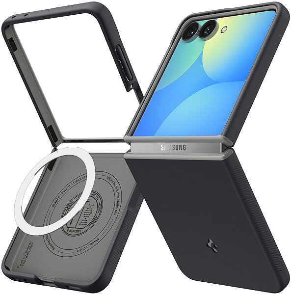 Telefon tok Spigen Nano Pop Black Sesame Samsung Galaxy Z Flip 8 MagSafe tok ...
