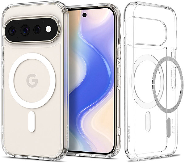 Telefon tok Spigen Ultra Hybrid Clear Google Pixel 11 Pro fehér MagSafe tok ...
