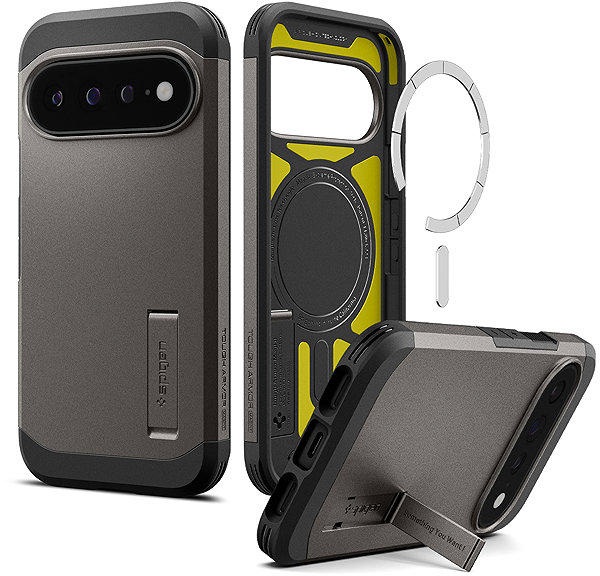 Handyhülle Spigen Tough Armor MagSafe Gunmetal Google Pixel 11 Pro XL ...
