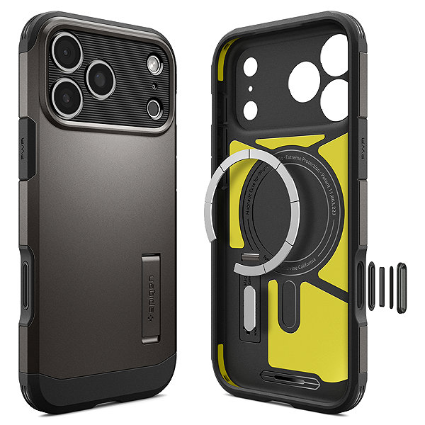 Handyhülle Spigen Tough Armor T MagSafe Gunmetal iPhone 18 Pro/17 Pro ...