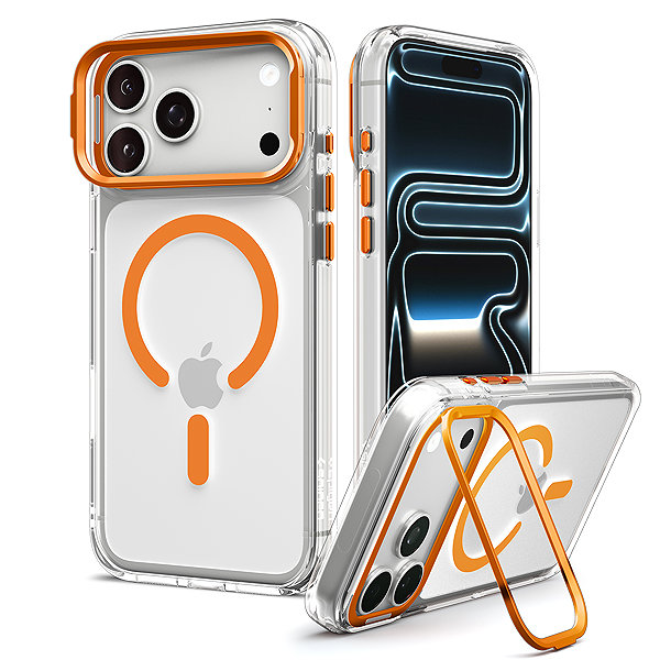 Handyhülle Spigen Ultra Hybrid Optik S MagSafe Clear Orange iPhone 18 Pro/17 Pro ...