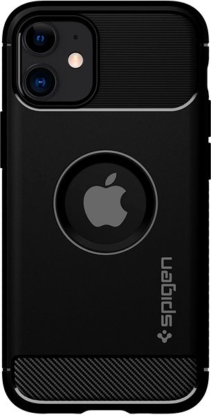 Telefon tok Spigen Rugged Armor iPhone 12 Mini fekete tok ...
