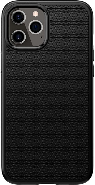 Mobilný telefón Spigen Liquid Air Black iPhone 12/iPhone 12 Pro .