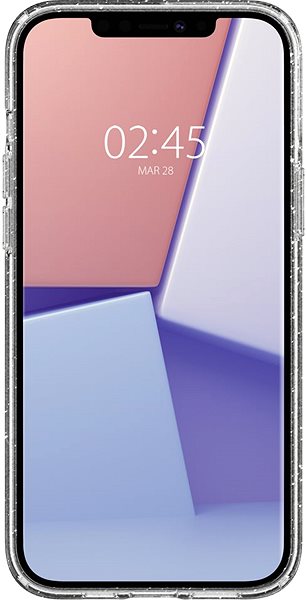 Telefon tok Spigen Liquid Crystal Glitter iPhone 12/iPhone 12 Pro átlátszó tok ...