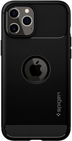 Telefon tok Spigen Rugged Armor iPhone 12/iPhone 12 Pro fekete tok ...