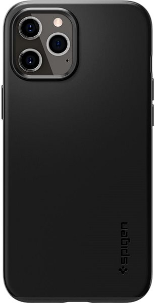 Mobilný telefón Spigen Thin Fit Black iPhone 12/iPhone 12 Pro .