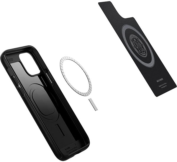Kryt pre mobil Spigen MagArmor Black iPhone 12/12 Pro .