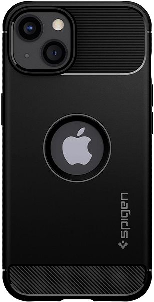 Mobilný telefón Spigen Rugged Armor Matte Black iPhone 13 .