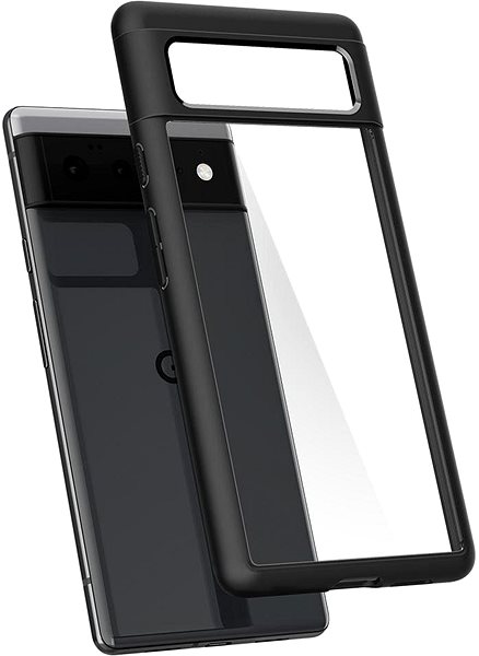 Telefon tok Spigen Ultra Hybrid Google Pixel 6 fekete tok ...