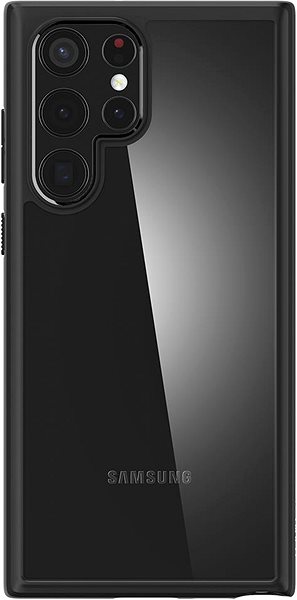 Telefon tok Spigen Ultra Hybrid Samsung Galaxy S22 Ultra 5G matt fekete tok ...