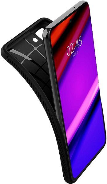 Mobilný telefon Spigen Rugged Armor Black Samsung Galaxy S21 FE 5G .