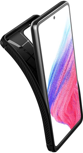 Mobilný telefon Spigen Rugged Armor Black Samsung Galaxy A53 5G .