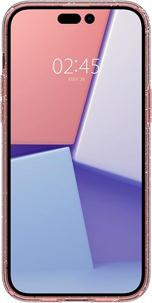 Handyhülle Spigen Liquid Crystal Glitter Rose Quartz Cover für das iPhone 14 Pro ...