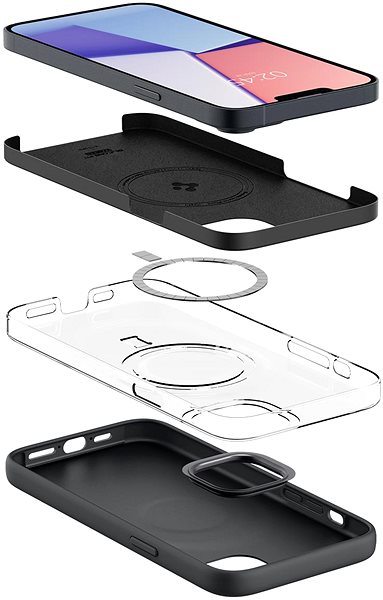 Handyhülle Spigen Silicone Fit MagSafe Black Cover für das iPhone 14 ...