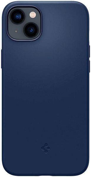 Handyhülle Spigen Silicone Fit MagSafe Navy Blue Cover für das iPhone 14 ...