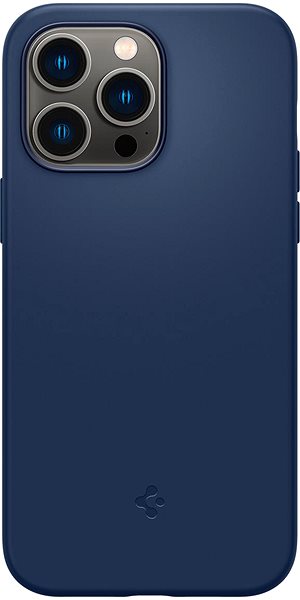 Handyhülle Spigen Silicone Fit MagSafe Navy Blue Cover für das iPhone 14 Pro ...