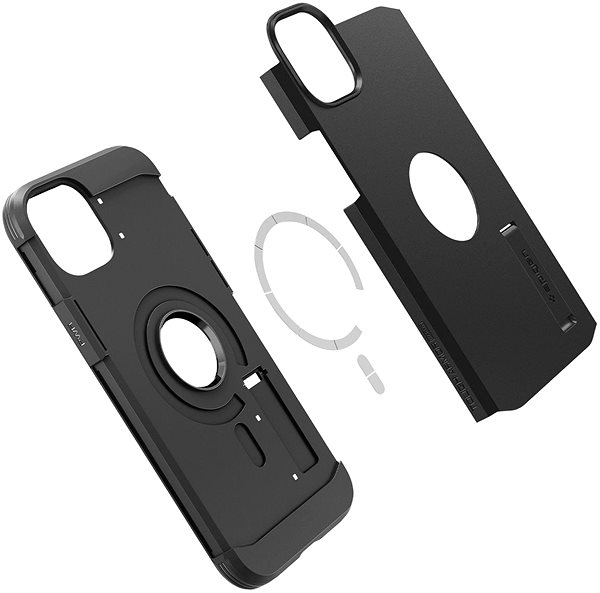 Handyhülle Spigen Tough Armor MagSafe Black Cover für das iPhone 14 ...