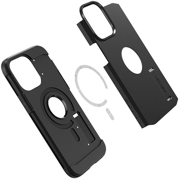 Handyhülle Spigen Tough Armor MagSafe Black Cover für das iPhone 14 Pro ...