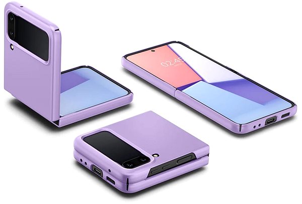 Telefon tok Spigen AirSkin Samsung Galaxy Z Flip4 rózsaszín tok ...