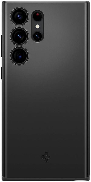Handyhülle Spigen Thin Fit Black Cover für Samsung Galaxy S23 Ultra ...